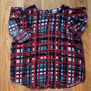 Aritzia Sunday Best Multicolor Plaid Top